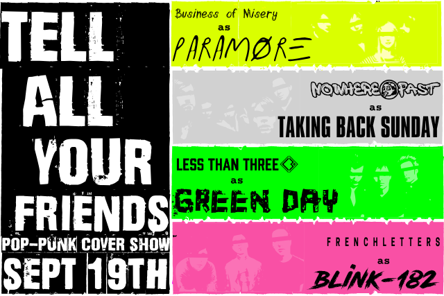 TELL ALL YOUR FRIENDS: Pop Punk Cover Night