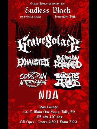 Grave Solace at Icon Lounge + Event Hall – Sioux Falls, SD