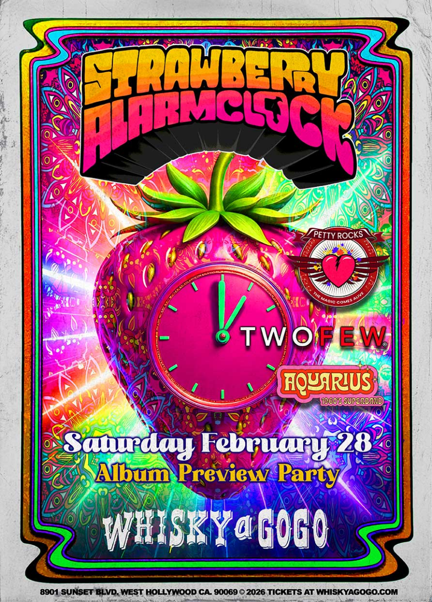 The Strawberry Alarm Clock, Petty Rocks (Tribute to Tom Petty), Willem McCormick Band, TwoFew, Jordan Mitchell, Aquarius