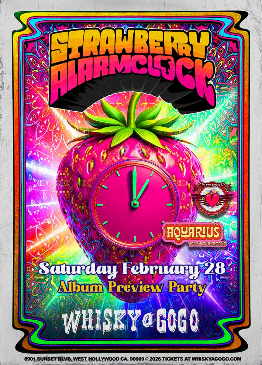 The Strawberry Alarm Clock, Petty Rocks (Tribute to Tom Petty), Willem McCormick Band, TwoFew, Jordan Mitchell, Aquarius