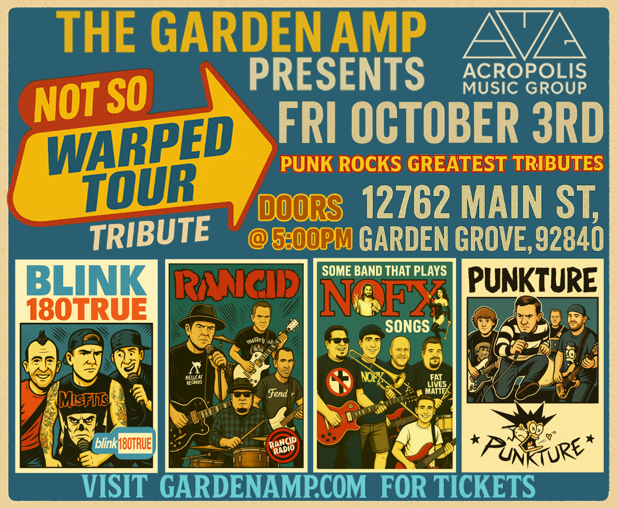 Blink 182, Rancid, NOFX Tributes + Punkture - Not So Warped Tour Tribute F...