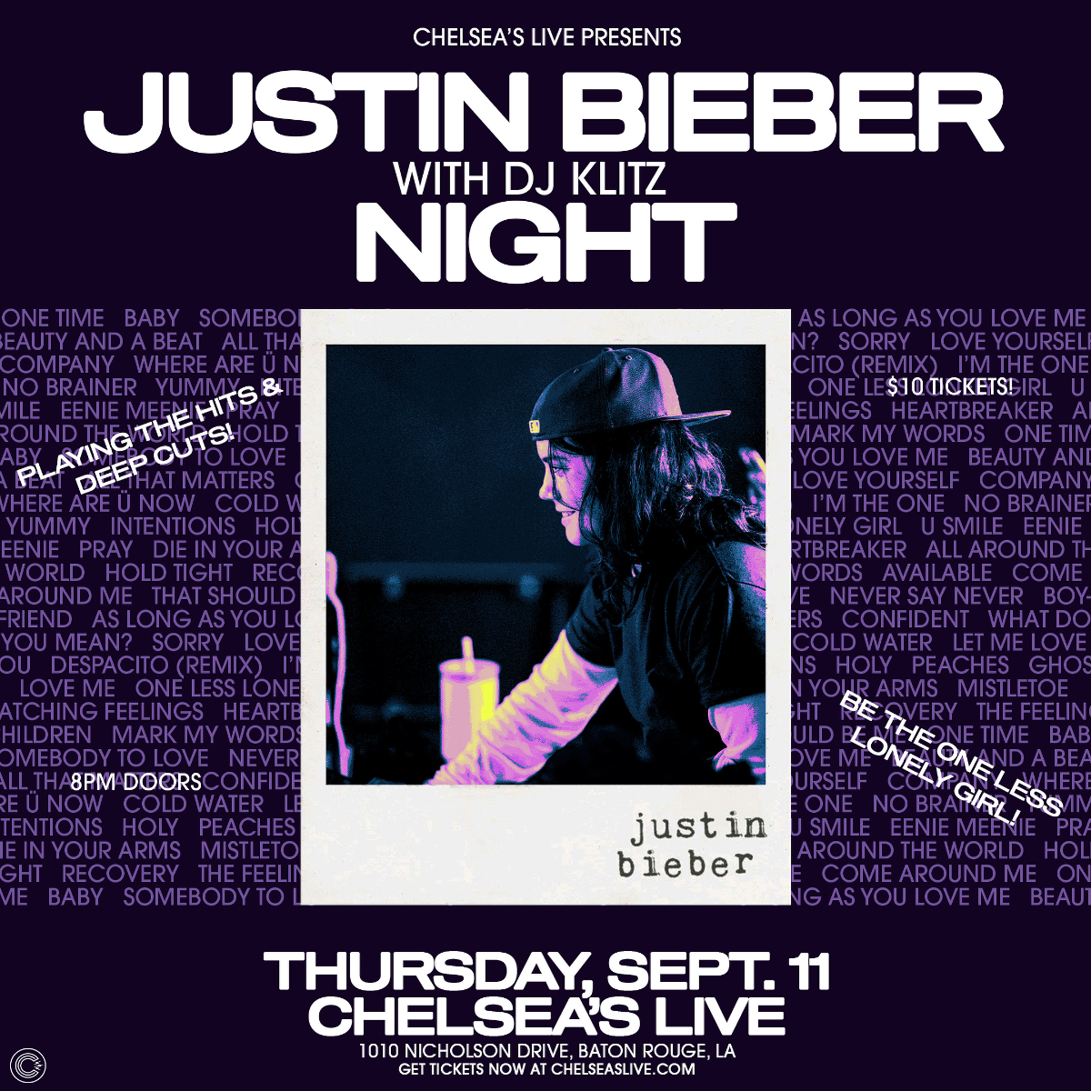 Justin Bieber Night with DJ Klitz