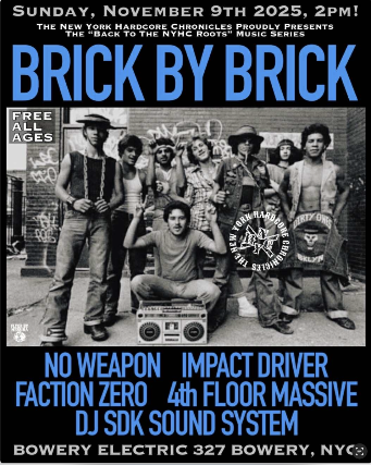 Brick By Brick • No Weapon • Impact Driver • Faction Zero • 4th Floor Massive • DJ SDK Sound System