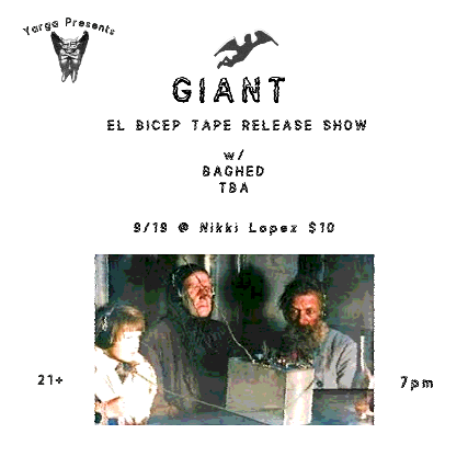Yarga Presents: Giant Tape Release Party