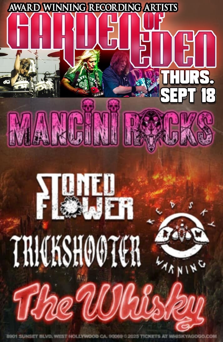 Crenshaw, Mancini, Stoned Flower, Trickshooter, Red Sky Warning