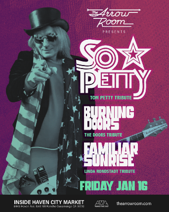 Tom Petty, The Doors, Linda Ronstadt tributes at The Arrow Room