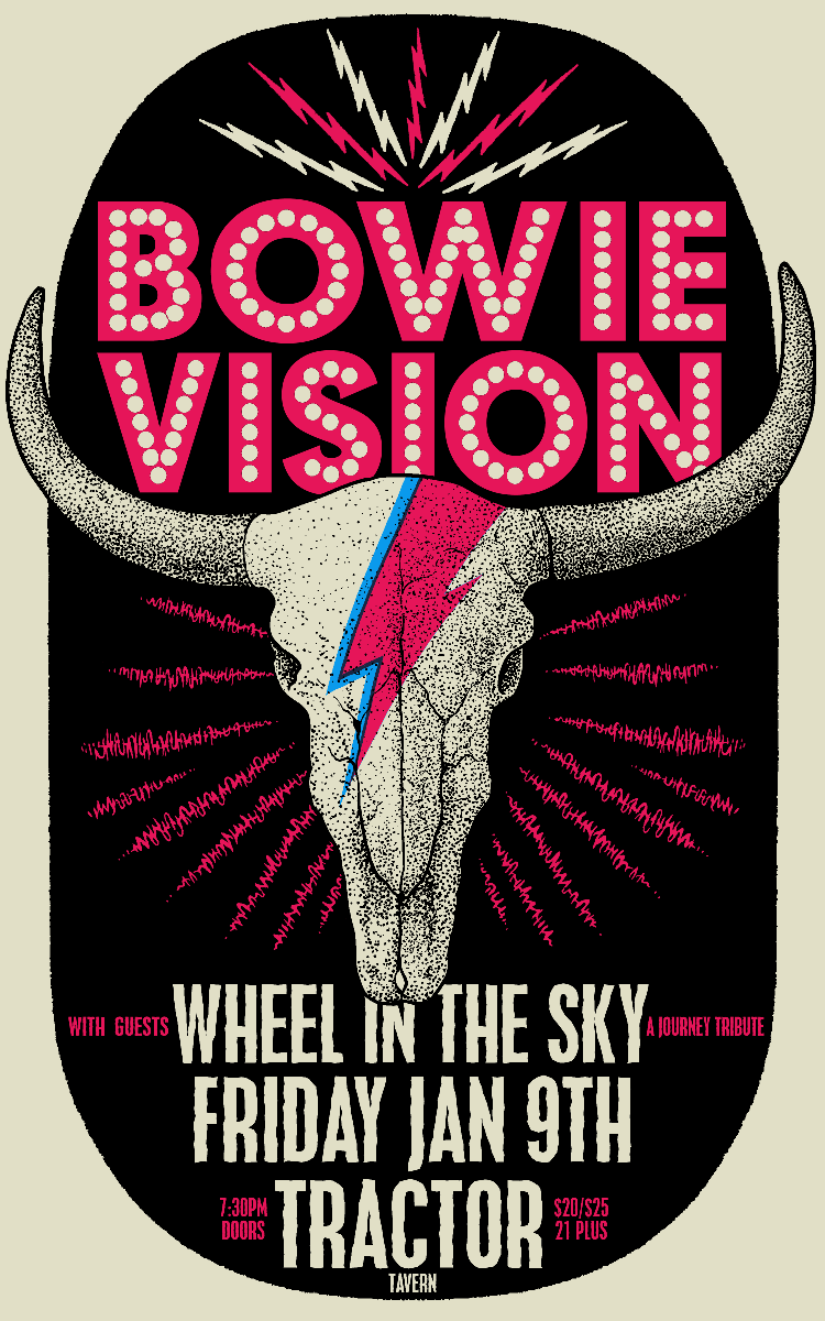 Bowie Birthday Bash! BowieVision w/ Wheel in the Sky (Journey Tribute)