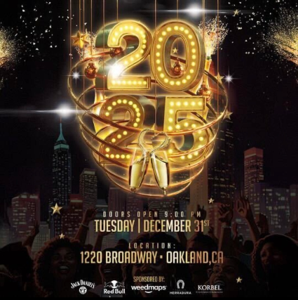 NYE with DJ Shellheart at 1220 Broadway – Oakland, CA