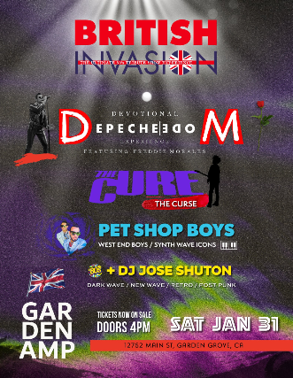 Image of Depeche Mode, The Cure, Pet Shop Boys Tributes - British Invasion at Garden Amp Image of Depeche Mode, The Cure, Pet Shop Boys Tributes - British Invasion at Garden Amp
