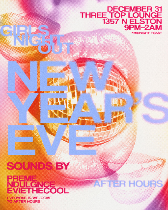 Girl’s Night Out: New Year’s Eve at Three Top Lounge – Chicago, IL