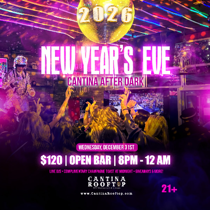 Image of New Year's Eve Cantina Rooftop Image of New Year's Eve Cantina Rooftop