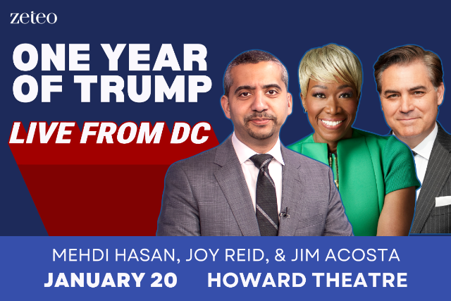 Mehdi Hasan & Special Guests – One Year of Trump at Howard Theatre – Washington, DC