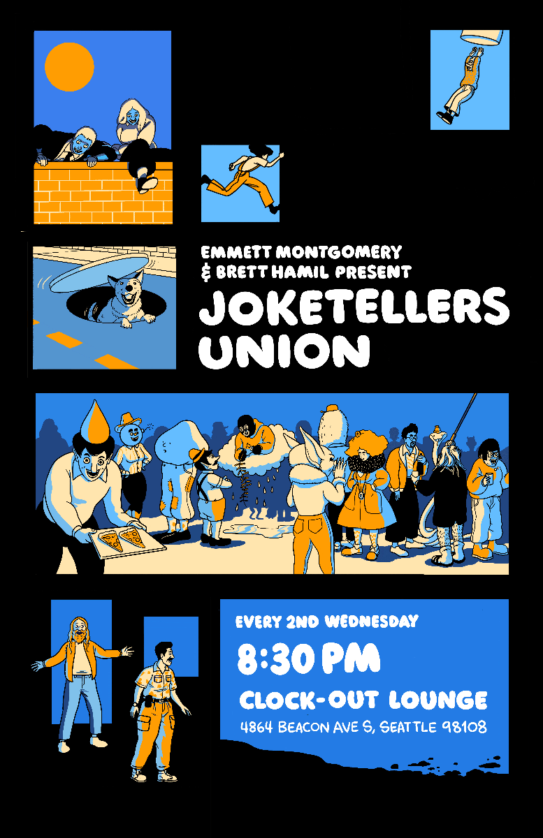 Emmett Montgomery and Brett Hamil Present: Joketellers Union w/ Erin popelka, Zahnae Aquino & Jenna Nobs