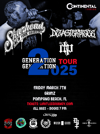 Skarhead, Dizasterpiece & The DRP in Pompano Beach at Grimz – Pompano Beach, FL