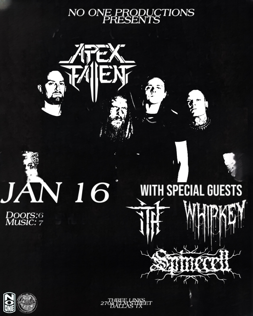 No One Productions Presents: Apex Fallen, Inherit The Horror, Spinecell & Whipkey