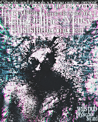 Image of Every Blister Reminds Me of You, Being Online, Maisy, and thisisitimgoingdeaf Image of Every Blister Reminds Me of You, Being Online, Maisy, and thisisitimgoingdeaf