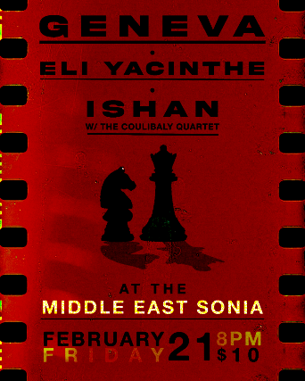 Geneva, Eli Yacinthe, Ishan at Sonia – Cambridge, MA