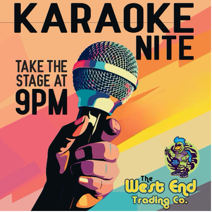 Karaoke night in the Venue at West End Trading Company – Sanford, FL