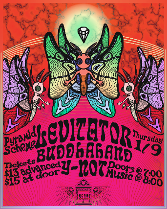 Levitator + Y Not + Buddhahand at The Pyramid Scheme – Grand Rapids, MI