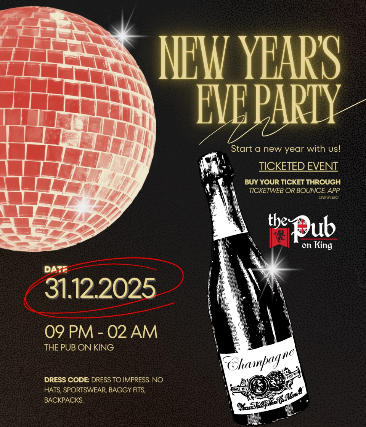 Pub on King NYE Party at Pub On King – Waterloo, Canada