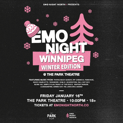 Emo Night Winnipeg at Park Theatre – Jan 16 2026 at The Park Theatre – Winnipeg, Canada