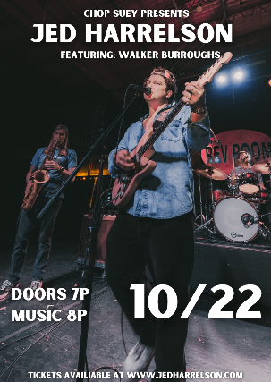 Jed Harrelson at Chop Suey – Seattle, WA