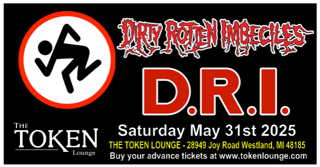 D.R.I. (Dirty Rotten Imbeciles) at The Token Lounge – Westland, MI