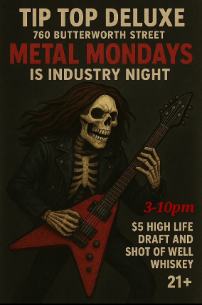 Metal Mondays at Tip Top Deluxe Bar & Grill – Grand Rapids, MI