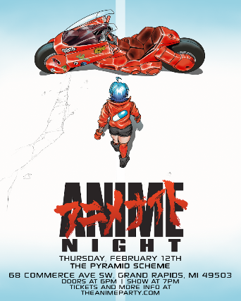 Anime Night at The Pyramid Scheme – Grand Rapids, MI
