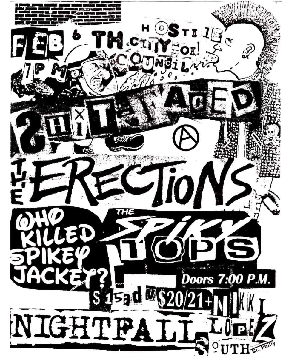 Hostile City Oi! Council Presents: Shitfaced, The Erections, Who Killed Spiky Jacket, The Spiky Tops, Nightfall