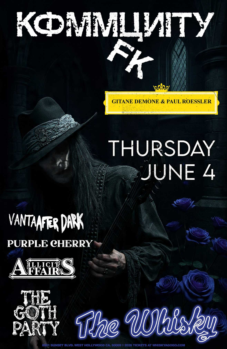Kommunity FK, Gitane Demone & Paul Roessler, Vanta After Dark, Illicit Affairs, The Goth Party