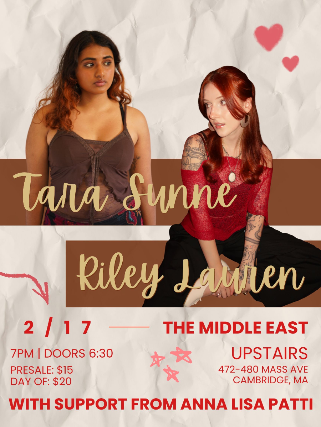 Tara Sunne, Riley Lauren, Anna Lisa Patti at Middle East – Upstairs – Cambridge, MA