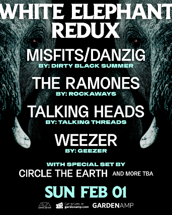 image of Misfits / Danzig, Ramones, Talking Heads, Stone Roses Tributes and More! - White Elephant Redux image of Misfits / Danzig, Ramones, Talking Heads, Stone Roses Tributes and More! - White Elephant Redux