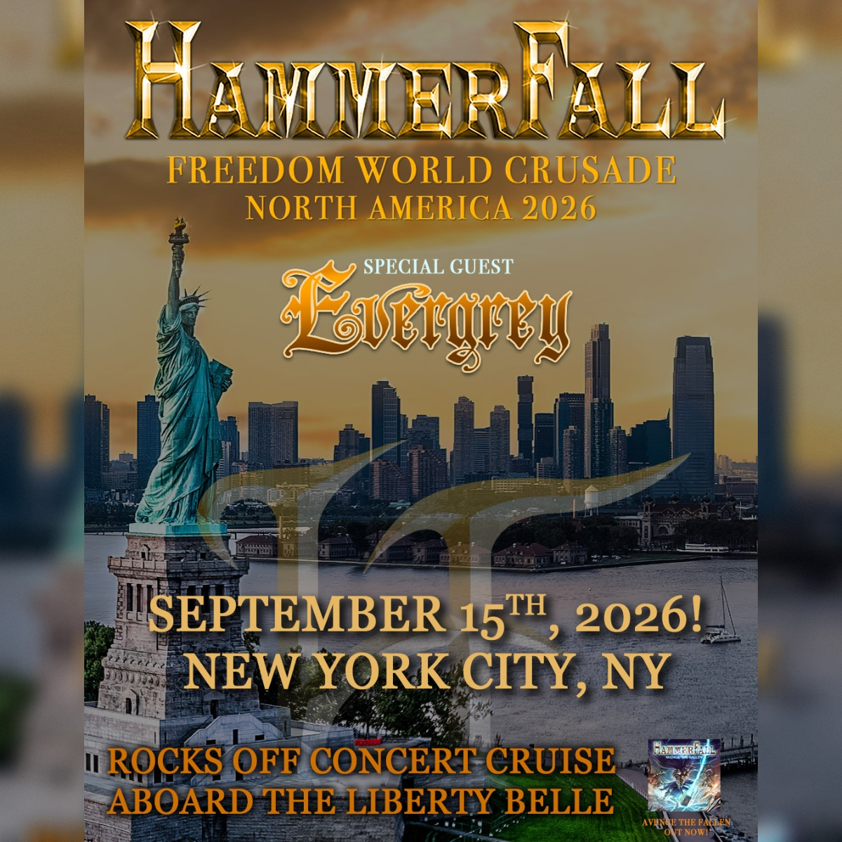 HAMMERFALL CONCERT CRUISE W/ EVERGREY!