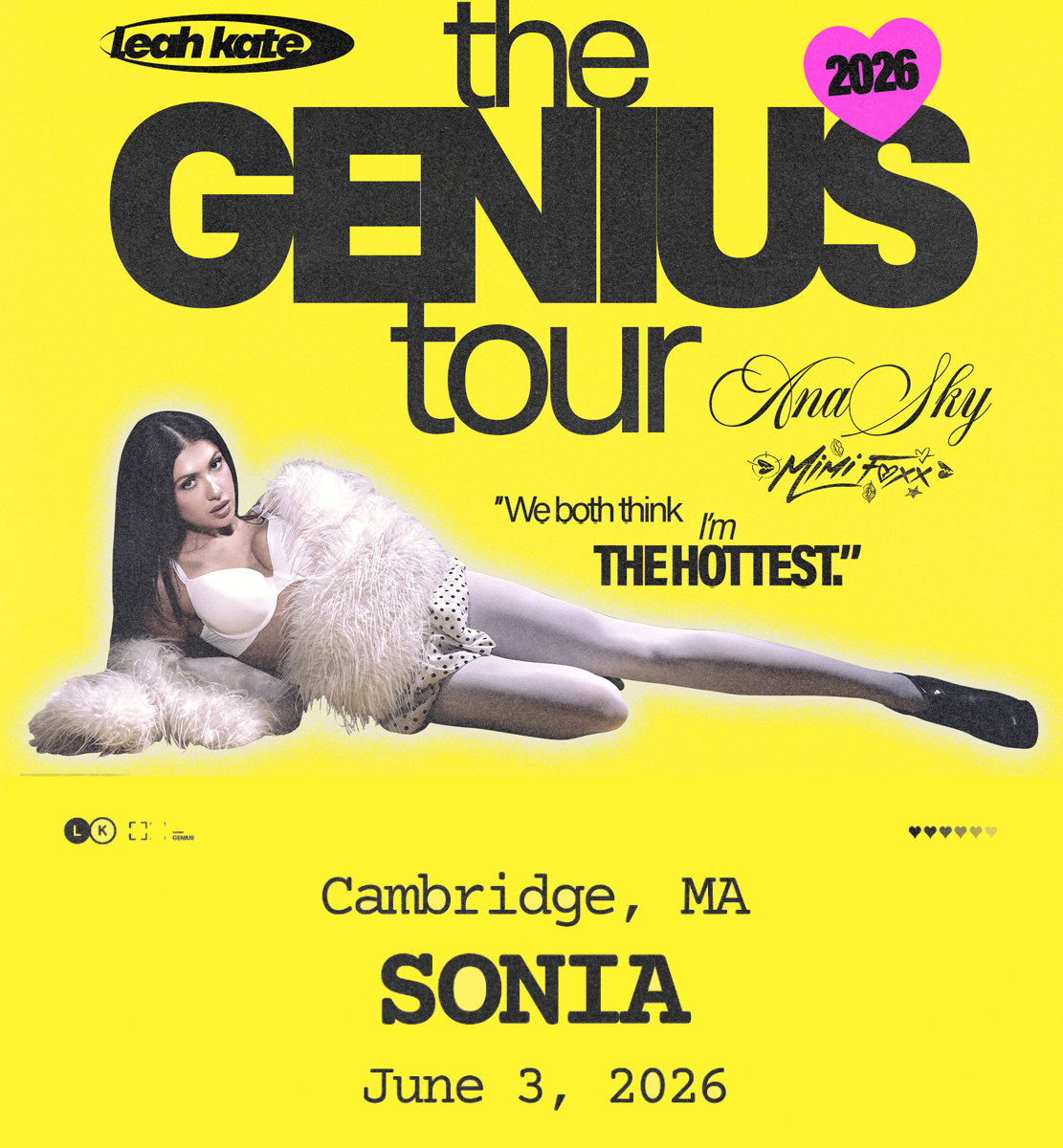 LEAH KATE "The Genius Tour"