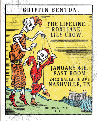 Image of Griffin Benton / The Lifeline / Roxi Jane / Lily Crow Image of Griffin Benton / The Lifeline / Roxi Jane / Lily Crow