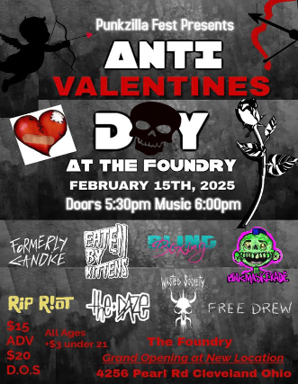 ANTI-VALENTINES DAY at The Foundry – Lakewood, OH