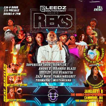 Image of Reks, Superstah Snuk, Konflik, Andre X, Brandie Blaze, Tizy, Vik Vendetta, YaMainRegret, Trumayne, Mistameana Image of Reks, Superstah Snuk, Konflik, Andre X, Brandie Blaze, Tizy, Vik Vendetta, YaMainRegret, Trumayne, Mistameana