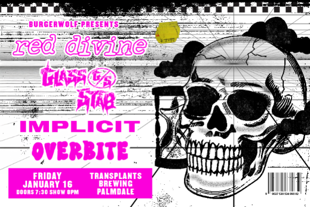 image of RED DIVINE / GLASS STAB / IMPLICIT / OVERBITE image of RED DIVINE / GLASS STAB / IMPLICIT / OVERBITE