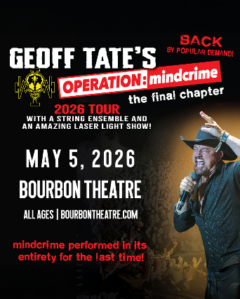 Geoff Tate’s Operation: Mindcrime – The Final Chapter at Bourbon Theatre – Lincoln, NE