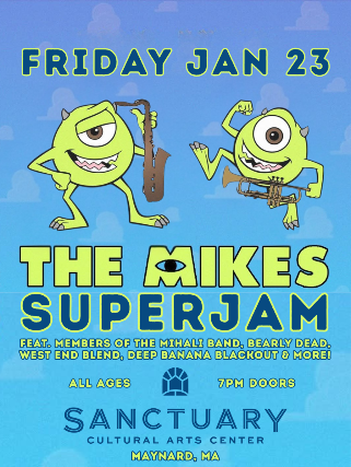 Image of The Mikes Superjam feat. members of The Mihali Band, Bearly Dead, West End Blend, Deep Banana Blackout & More! Image of The Mikes Superjam feat. members of The Mihali Band, Bearly Dead, West End Blend, Deep Banana Blackout & More!