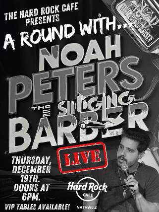 A Round with the Singing Barber at Hard Rock Cafe Nashville – Nashville, TN