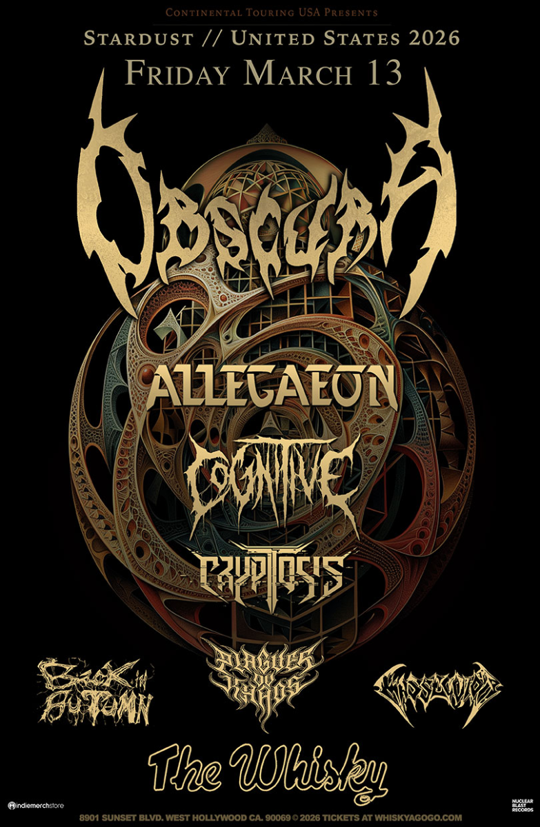 Obscura, Allegaeon, Cognitive , Cryptosis, Back In Autumn , Plagues Ov Khaos, Massecutor