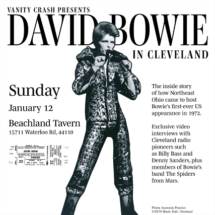 Vanity Crash presents David Bowie in Cleveland at Beachland Tavern – Cleveland, OH