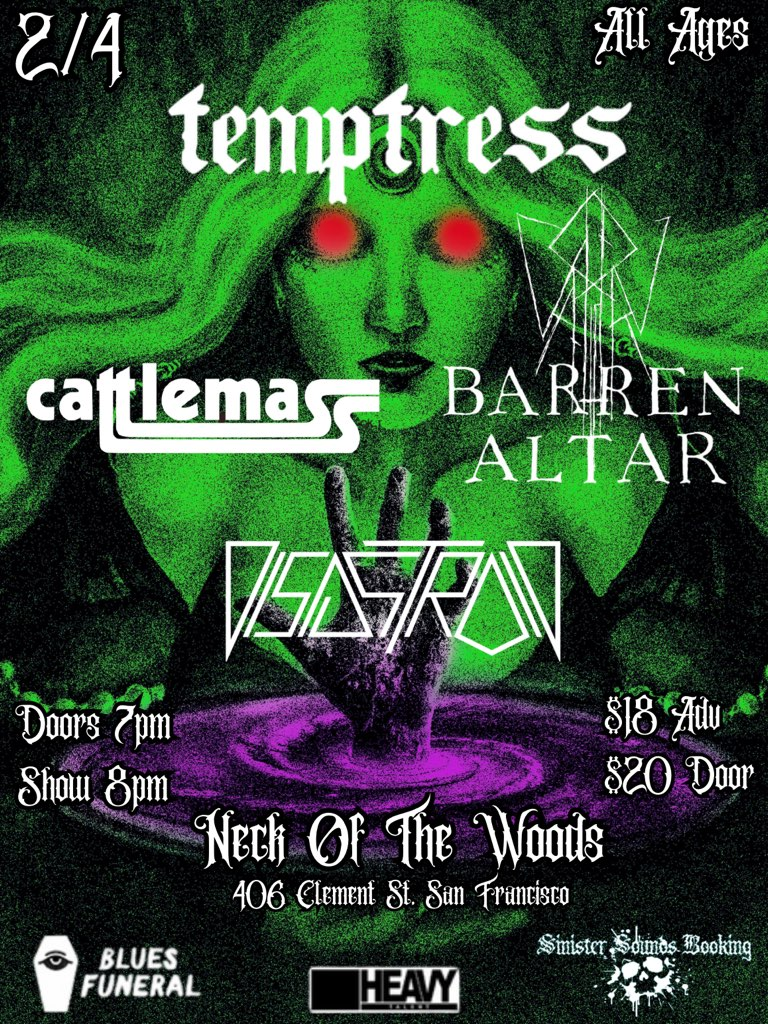Temptress/ Cattlemass/ Barren Altar/ Disastroid