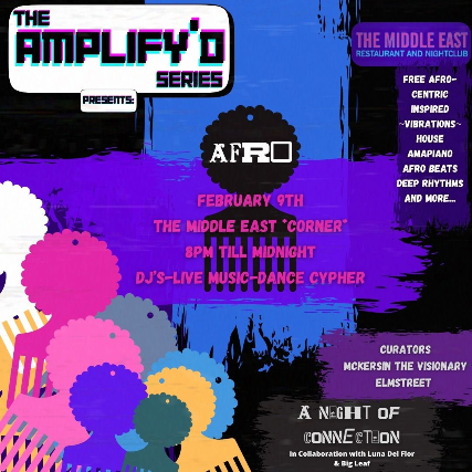 AFRO at Middle East – Corner/Bakery – Cambridge, MA