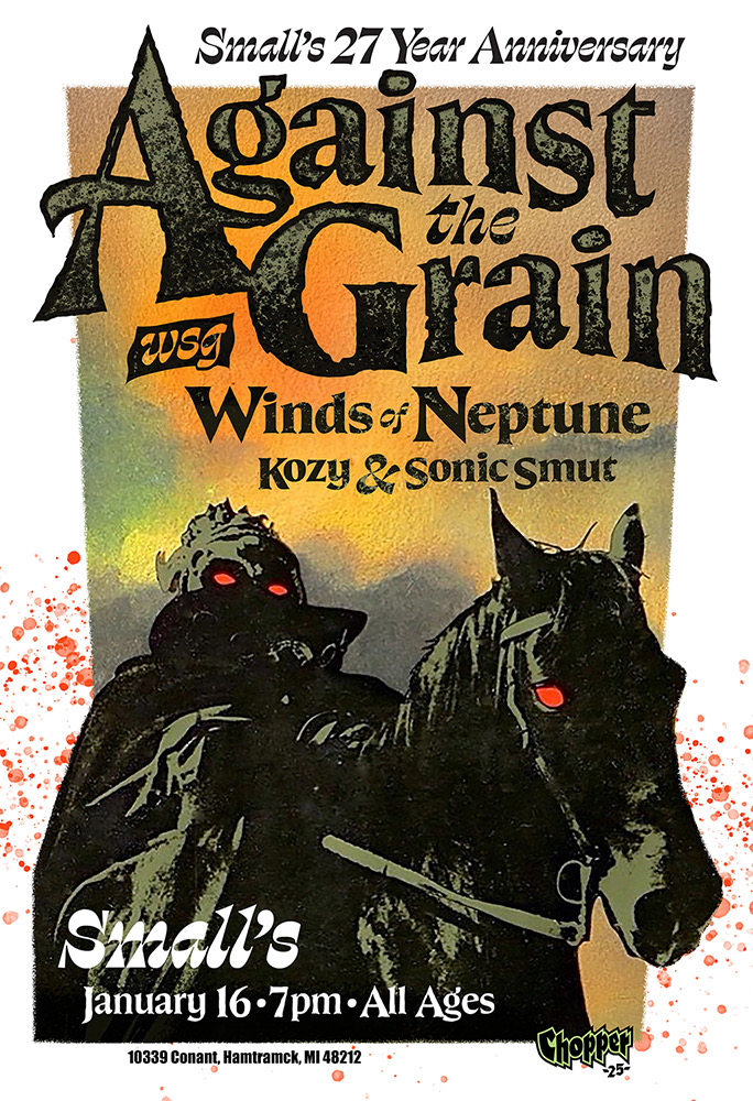 Smalls 27 Year Anniversary Featuring Against the Grain, Winds Of Neptune, Kozy, Sonic Smut