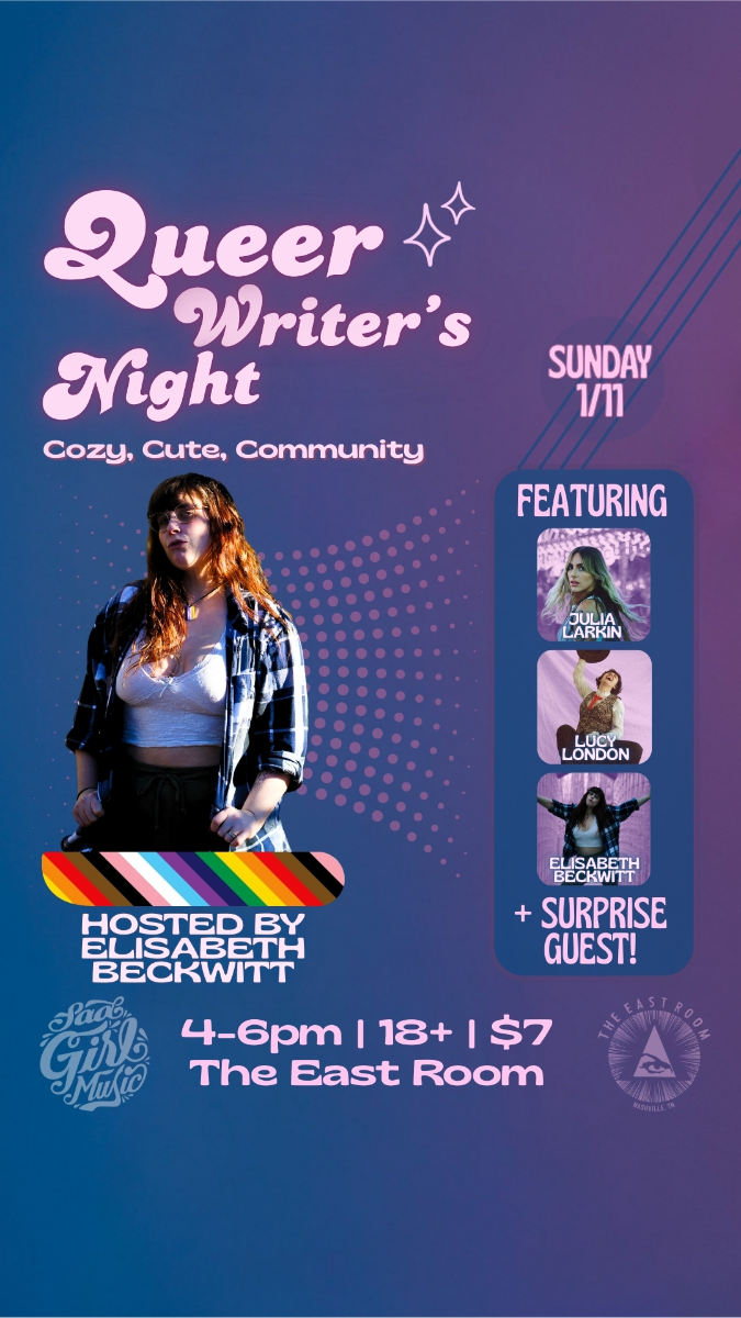 Early Show! - Queer Writers Night feat: Julia Larkin / Lucy London / Elisabeth Beckwitt + Surprise Guest!