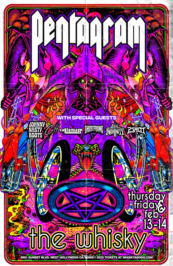 Pentagram, Johnny Nasty Boots, Hannah Cutt, Cattlemass, Ghostframe, Edge of Insanity, Psalm
