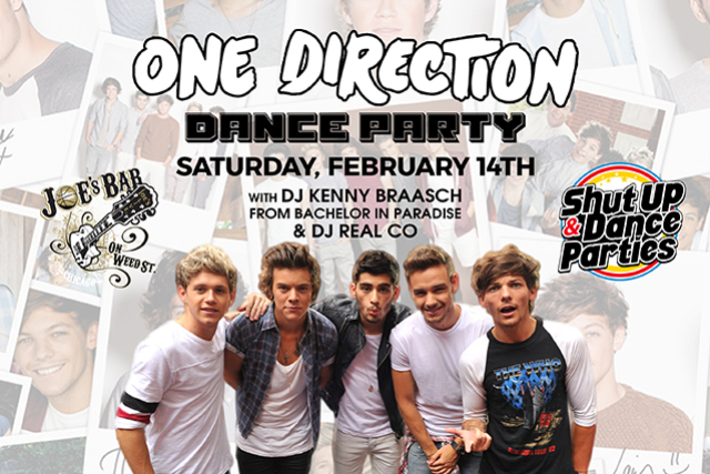One Direction Dance Party x Valentines Day with DJ Kenny Braasch & DJ Real Co at Joe’s on Weed Street – Chicago, IL